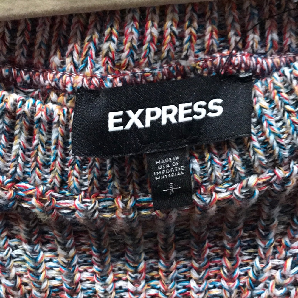 Express Cable Knit Split Back Sweater - Small Nwot - image 8